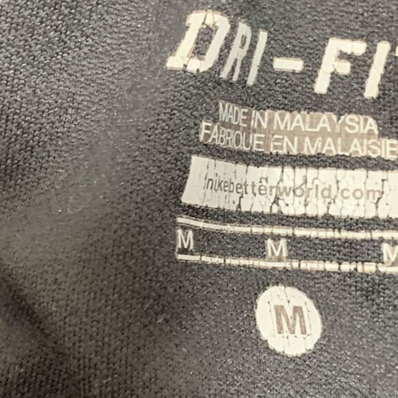 Nike Women's Dri-Fit Shorts Active Running Athletic Mesh Side Black Red Medium - Picture 2 of 5